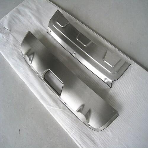 Car-styling stainless steel for Nissan Qashqai 2016-2018 metal front + rear bumper bottom guard protector accessories