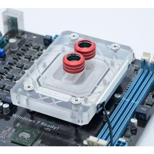 FRZZEZMOD computer AMD water cpu cooler block full cover large area 2020 diamond pattern 6mm bottom plate RGB. AMD-XPM
