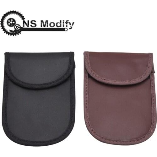 NS Modify RFID Signal Blocking Bag Cover Keychain Nti-scanning Anti-magnetic Card Bag Key Case Car Key Shield Ensure Safety