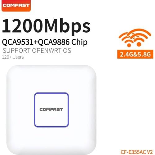 COMFAST 1200Mbps Wireless Ceiling AP WIFI Router Indoor wifi signal booster 2.4+5.8GHz rj45 poe adapter extender repeater ap