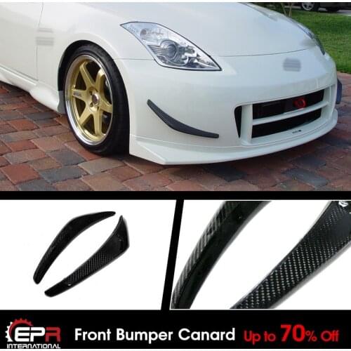 For Nissan Fairlady 350Z Z33 Nismo Version 2 Front Bumper Canard Exterior kits