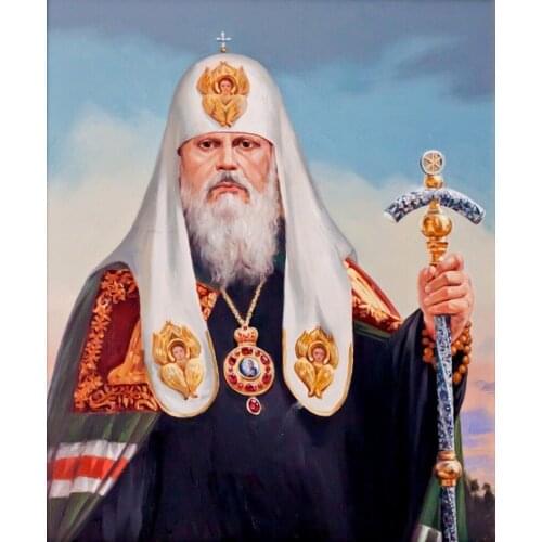 HOME GOOD Religion ART Patriarch Пимен Pymen I of Moscow Russian Orthodox bishop Orthodox Church print art painting on canvas
