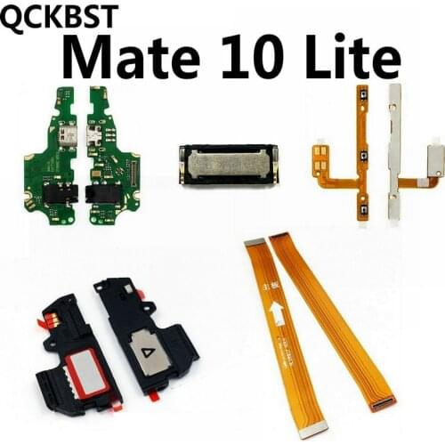 Mate10 Lite Loud Speaker Buzzer Charging port Board Volume Flex Replacement For Huawei Mate 10 Lite Main Motherboard Flex cable