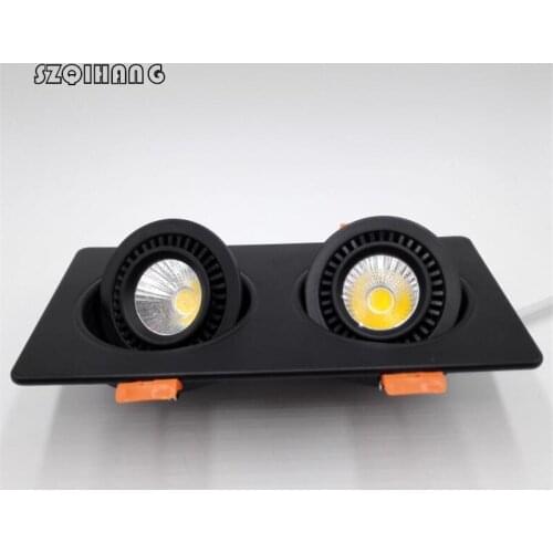 Hot sale 20W Dimmable 110V/220V Double LED Recessed Ceiling Down light Dinning room Kitchen AC85~265 AC110 AC220 Free Shipping