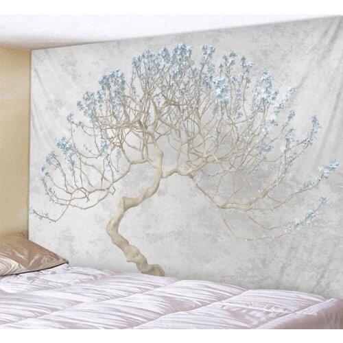 Art tree big tapestry linden tree background mandala wall hanging psychedelic hippie bohemia living room bedroom home decoration