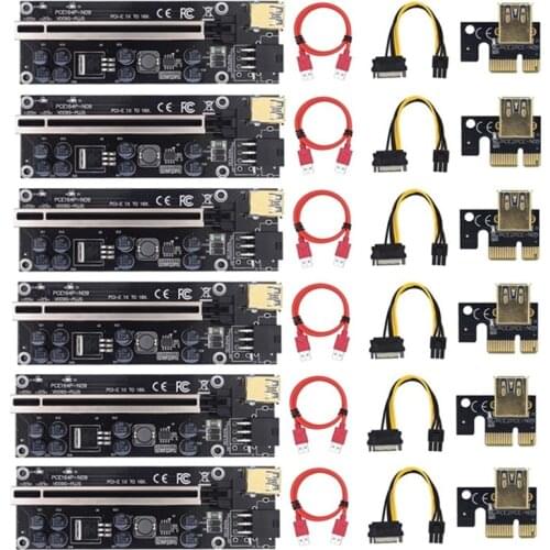 NEW Ver 009S Plus USB 3.0 PCI-E Riser Card Ver 009S Express 1X 4x 8x 16x Extender Pcie Riser Adapter Card Power Cable