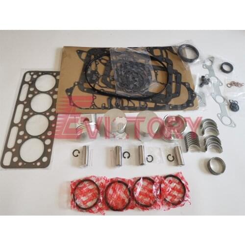 Kubota V1405 Piston ring gasket bearing set water oil pump