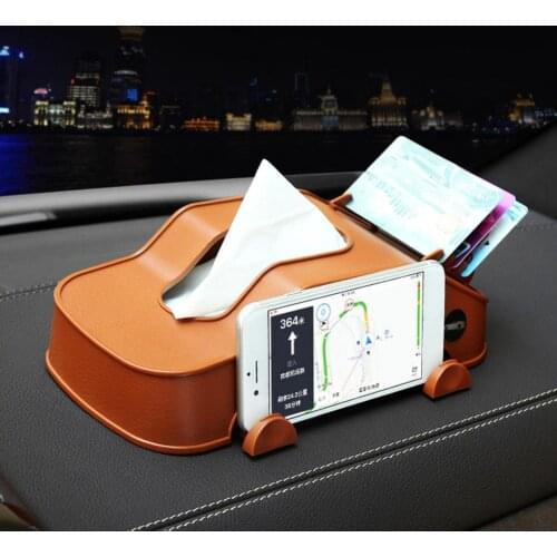 Multi-function 3 in 1 Tissue Box Car Shape ABS Creative Household Car Paper Napkin Holder Boxes