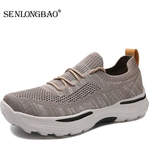 Brand Summer Mens shoes Breathable Mesh Vulcanized Shoes Slip Wear Mens Flat shoes Soft Casual Shoes Outdoor Walking Sneaker