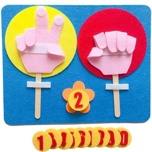 Montessori Learning Toys Handmade DIY Weave Cloth Kids Development Educational Toys Early Math Arithmetic Manual Teaching Aids