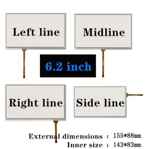 Original New Handwritten 6.2 Inch for Use On Bable 155*88mm 143*83mm Car DVD Navigation GPS Touch Screen Panel Free Shipping