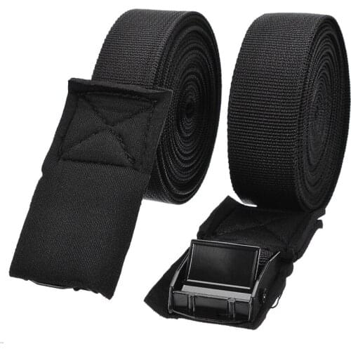 1 Pair Cargo Tie Down Rope Fixed Belt Kayak Surfboards Carring Straps Polyester Car Roof Luggage Rack Lashing Strap