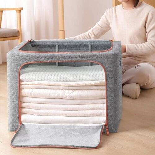 Oxford Fabric Foldable Box Storage Basket Clothes Underwear Toy Organizer Laundry Household Finishing Box Wardrobe BK21