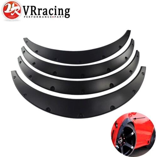 VR - 4 Pcs Car Fender Flares Arch Wheel Eyebrow Protector/mudguards Sticker Universal VR-CFF01