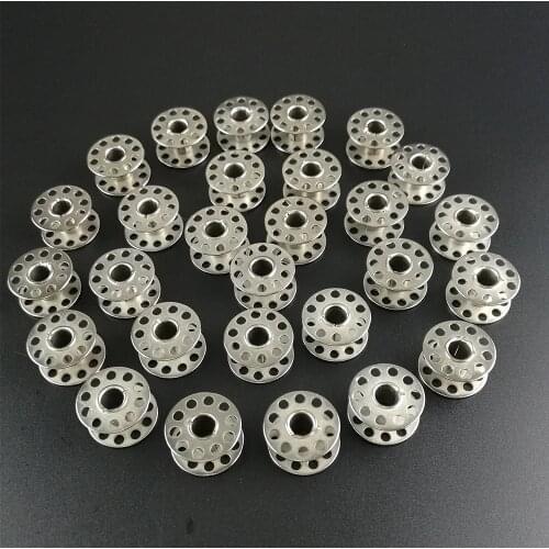 High Quality 20PCS Metal Bobbins Spool Sewing Craft Tool Stainless Steel Sewing Machine Bobbins Spool for Brother Janome Singer