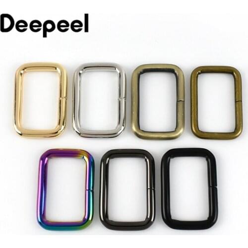 Deepeel 10/30/50pcs 32mm Rectangle Metal Buckles Webbing Belt Ribbon Buckle Clasp Handbag Strap Clips Adjuster DIY AccessoryF4-5