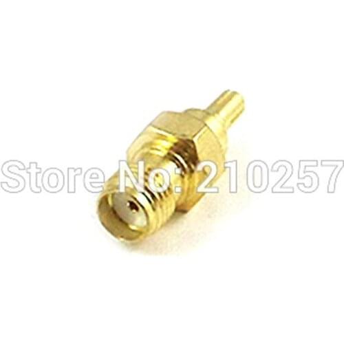 10pcs SMA Female Jack to CRC9 Male Plug RF Coax Adapter convertor Straight Goldplated