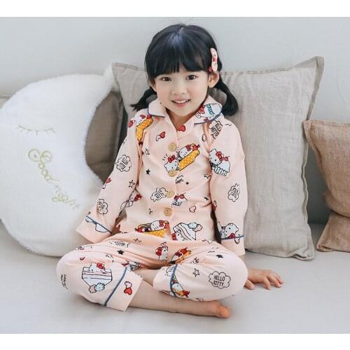 2021 Cute Children Pajamas Set Kids Baby Girl Boys Cartoon Casual Clothing Costume Long Sleeve Children Sleepwear Pajamas Sets