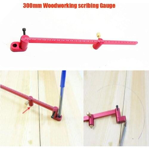 300mm Woodworking scribing Gauge Center Finder ruler scribing Circle ruler Woodworking Compass for Woodturners Bowls Lathe Work