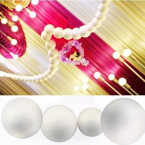 3cm/5cm/7cm/10cm White Modelling Polystyrene Styrofoam Foam Ball Spheres For New DIY Crafts Supplies Christmas Party Decoration