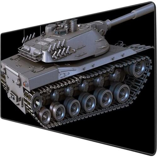 XGZ Large gaming mousepad mechanical tank pattern HD printing desk mat pc notebook keyboard pad rubber anti-skid support custom