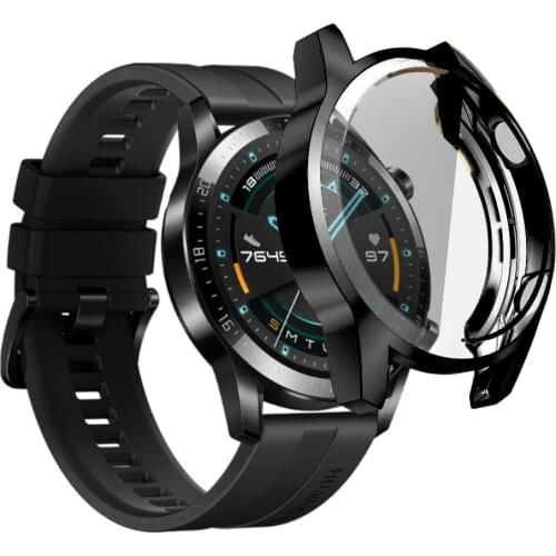 Full Cover Case For Huawei Watch Gt2 46mm 42mm Tpu Silicone Protective Hd Full Cover Case For Huawei Watch Gt2 46mm