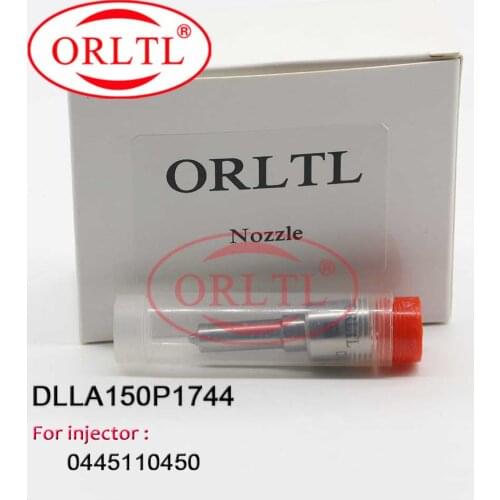 ORLTL DLLA150P1744 Common Rail Injector Nozzle DLLA 150 P 1744 Black Needle Sprayer 0 433 172 067 For 0445110450 044511042