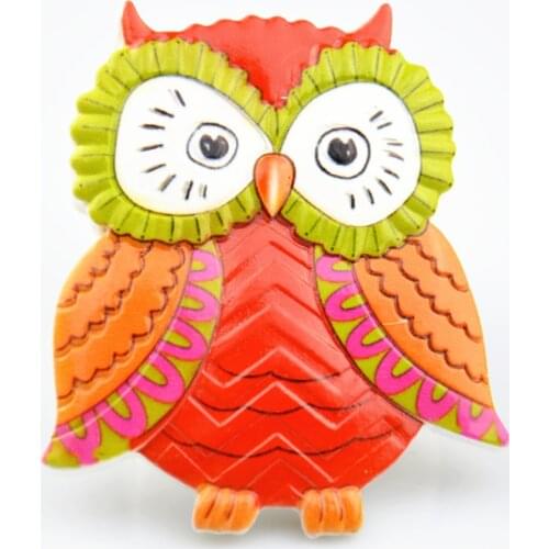 Creative Cartoon Owl Hand-painted Fridge Magnet Souvenir Home Decor Resin Animal Refrigerator Magnetic Stickers Gift