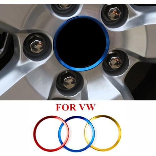 Wheel Hub Cover Decorative Circle Trim For VW Tiguan L Car Accessories For Volkswagen VW Golf 4 Polo Passat B5 B6 CC Jetta Lavid