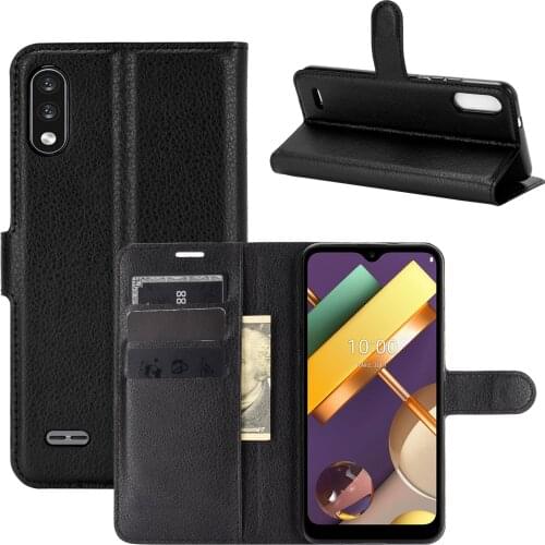 Fashion Wallet PU Leather Case Cover For LG K22 Flip Protective Phone Back Shell With Card Holders