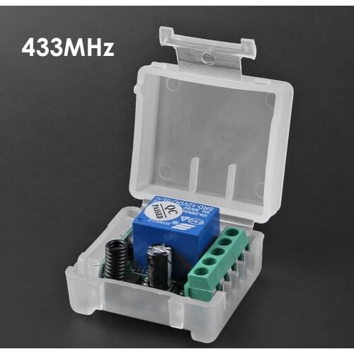 Relay Switch Receiver Module Game Sets Entertainment DC 12V 1 CH 433MHz Accessories for Garage Door Gate LED Light