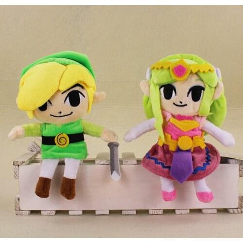 18cm Plush Toys Doll Link & Princess Stuffed Soft Plush Toys