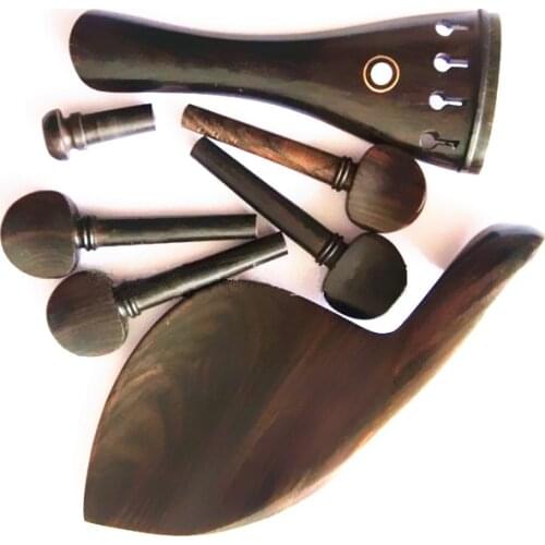 1/8 1/4 1/2 3/4 4/4 Ebony Violin parts violino tuner string board Chinrest Violin Accessory