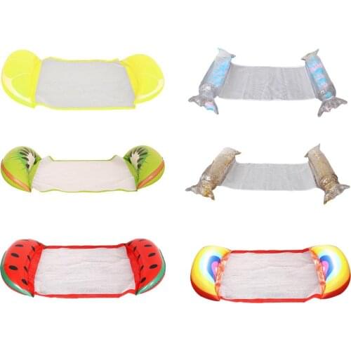 Inflatable Chair Foldable Floating Row PVC Swimming Pool Water Hammock Inflat Mattresses Bed Water Sport Floating Lounger Chair