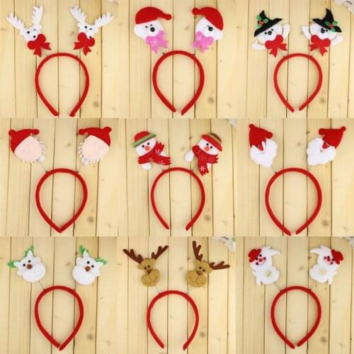 Christmas Card Cute Children Plush Elk Ears Headband Card Sell Adorable Essential Ear Hair Headdress