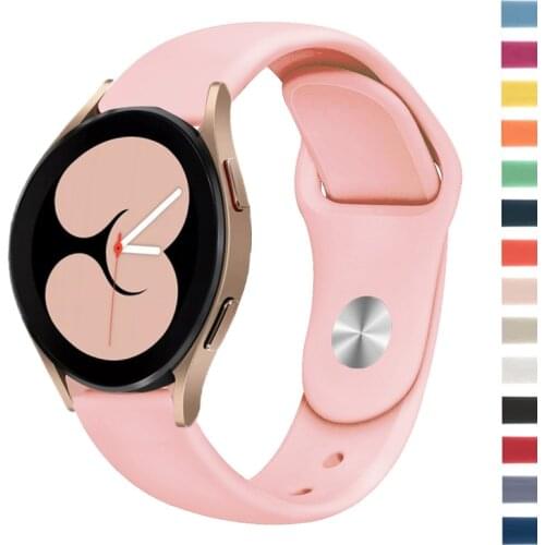 20mm/22mm band For Samsung Galaxy watch 4/Classic Active 2/3/46mm/42mm/Gear S3 Frontier Silicone bracelet Huawei GT 2/pro strap