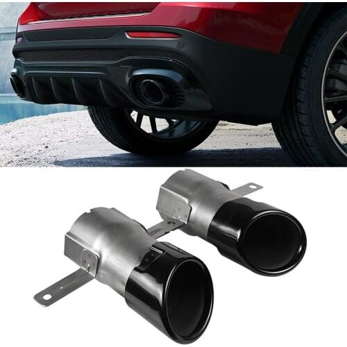 Stainless Steel Car Styling Bumper Exhaust Muffler Tip Pipe For Mercedes C118 CLA35 W177 A35 H247 GLA35 X247 GLB35 2020 2021