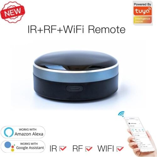 Tuya smart WIFI IR remote support RF 433mhz 315mhz learning function smart life APP wireless control compatible alexa google