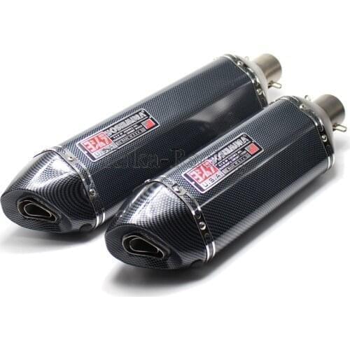 Universal Inlet 51mm / 61mm Motorcycle Exhaust Pipe Muffler Modify Yoshimura Motorbike Escape moto Tail with Removable DB Killer
