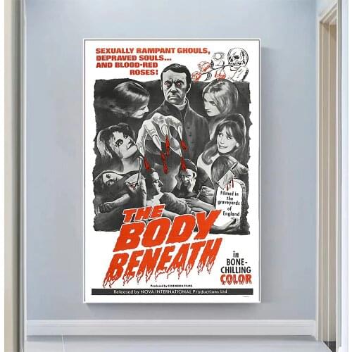 V0802 The Body Beneath Vintage Classic Movie Wall Silk Cloth HD Poster Art Home Decoration Gift
