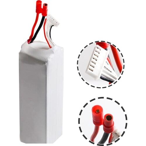 High Rate Lipo Battery 22.2V 5400MAH 10C With XT60/T Plug 6S for Walker TALI H500-Z-22 RC Boat RC Cars Airplanes Drone Battery