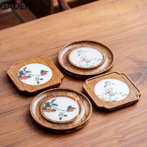 Japanese Retro Teapot Mat Household Storage Tray Home Decoration Ornaments Tea Set Supplies Household Storage Accessories