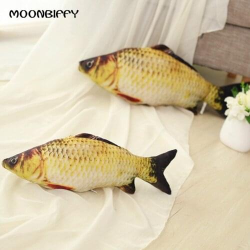Funny Simulation Carp Kids Plush Toy Stuffed Fish Plush Stuffed Animal Toys Nice Pillow Baby Kids Room Decoration Birthday Gift