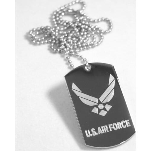 Custom stainless steel dog tag hot sales steel dog tag necklace new customizable dog tag