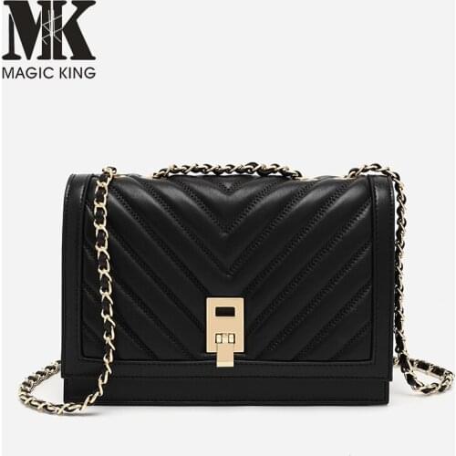 High Quality Pvc Fashion Luxury Women Handbag Female Messenger Bag High Quality Chains Shoulder Crossbody Bags