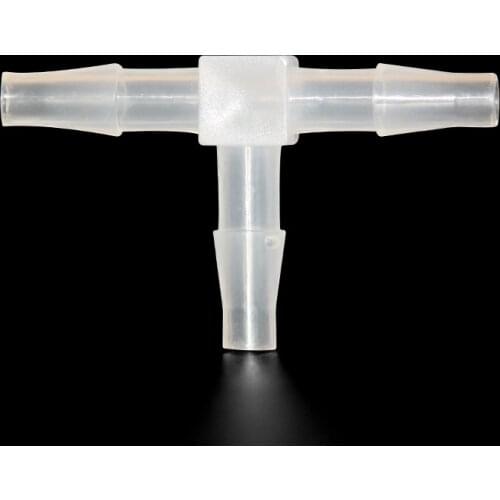 1.6mm (1/16'') T plastic connectors plastic Tee pipe connector,hose connector,pipe fittings fur tube,barb connectors