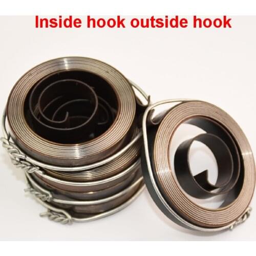 1PCS Drilling Machine Spring Clockwork Spring Milling Inside Hook Outside Hook Width 6 8 12 16 19mm