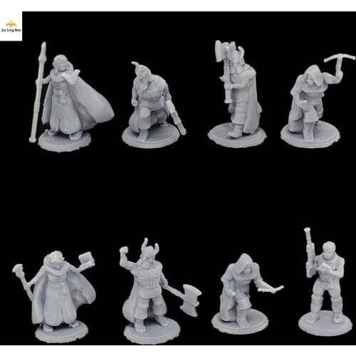 28mm Miniature Board Game Resin Figure Model Kit Unpainted Kits Diy Toys