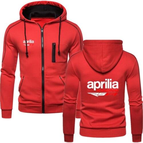 Aprilia Racing RSV4 2021 New Sport Comfortable Cotton Zipper Fitness Solid Fleece College Style Tops Fashion Sweatshirts Hoodies