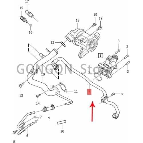 CAR oil cooler water pipe 2008-2020vol voxc90 xc70 xc60 xc40 v90 cross country v90 v70 v60 cross country v60 v40 cross country v